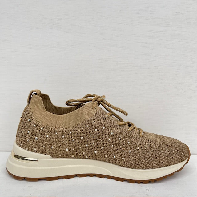 La Strada sneakers 2404316 gold/silver knitted stones