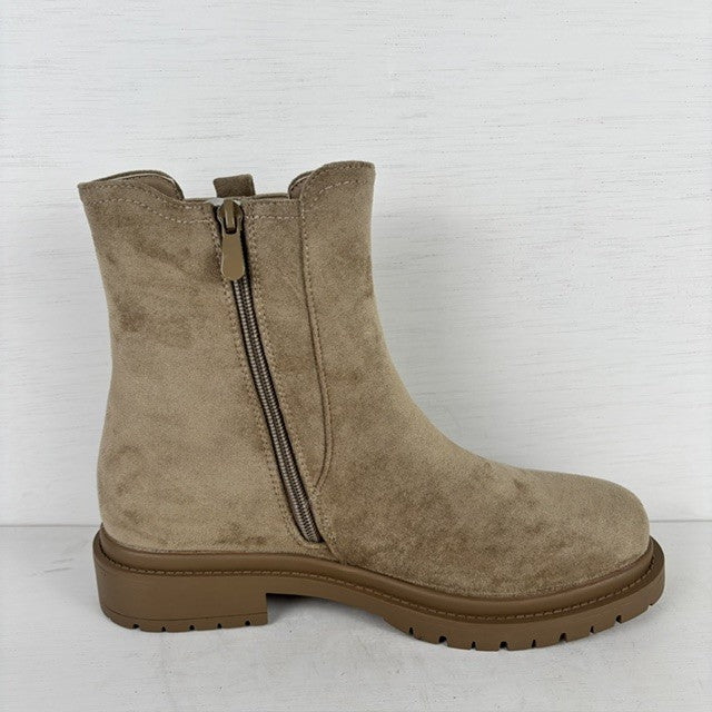 Suedine chelsea boots khaki