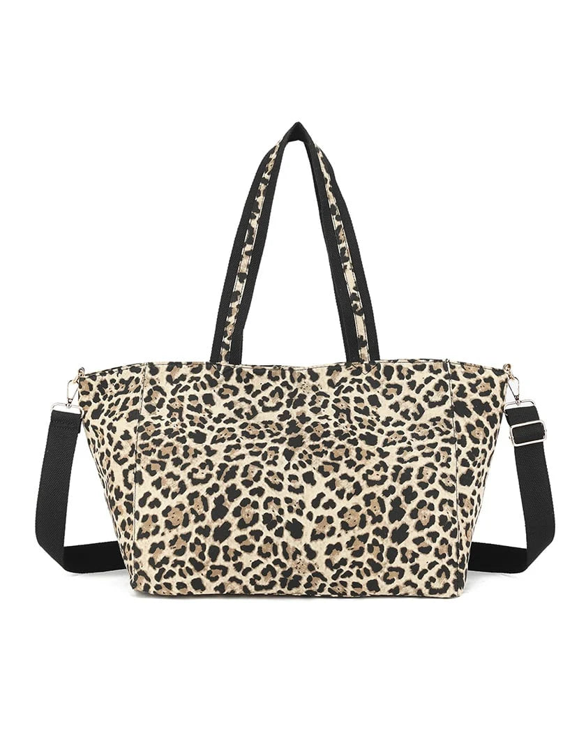 Panter shopper met band beige