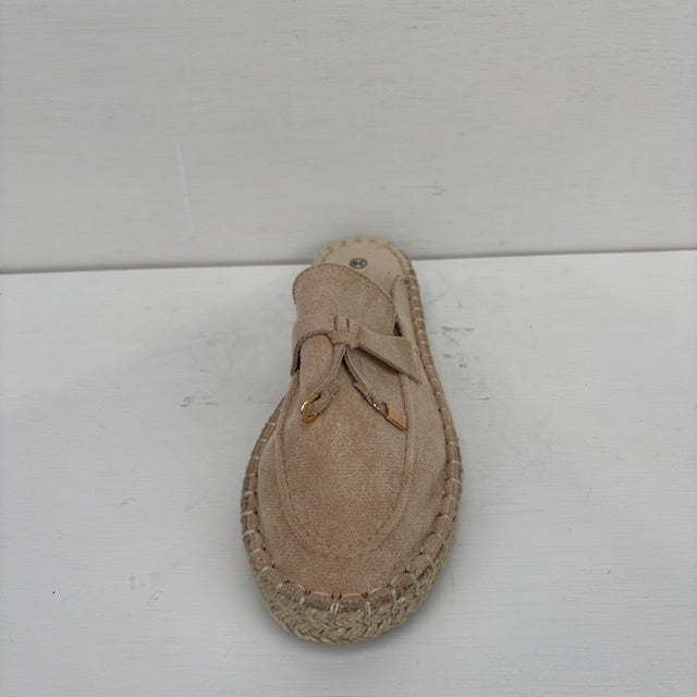 Instap slippers beige - maat 38, 39, 40