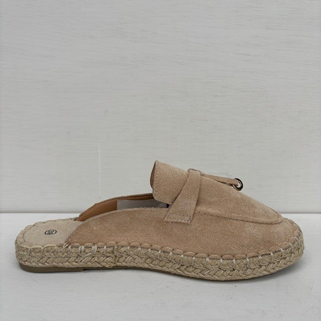 Instap slippers beige - maat 38, 39, 40