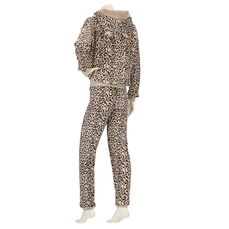 Lounge set leopard beige