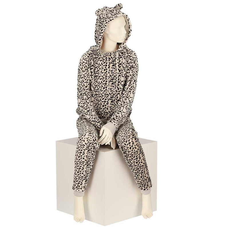 Lounge set leopard beige