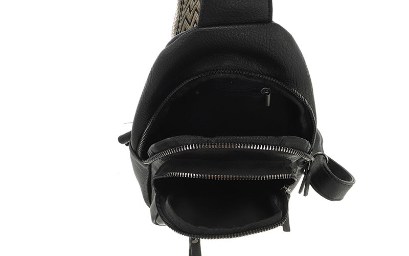 Black crossbody / rugtasje Mattie