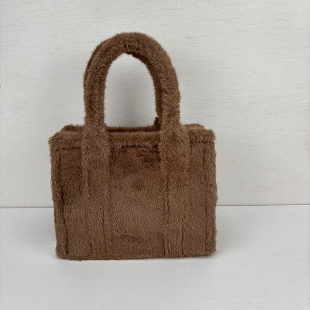Teddy Tote Bag Mud klein