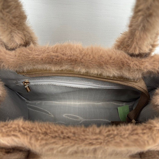 Teddy Tote Bag Mud klein