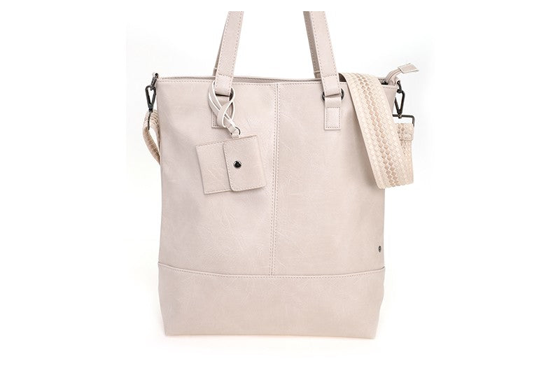 Natural Le Mans schoudertas / shopper
