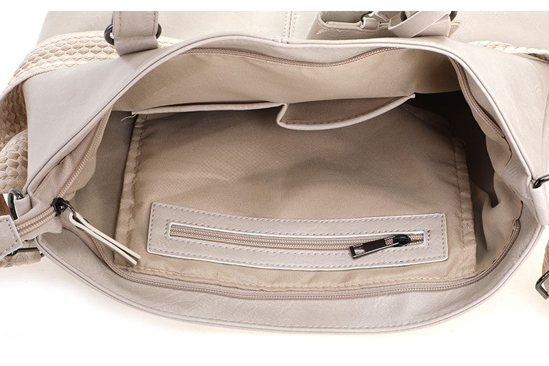 Natural Le Mans schoudertas / shopper