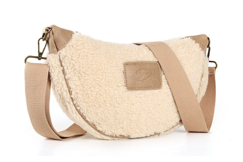 Naturel teddy crossbodytas Motala