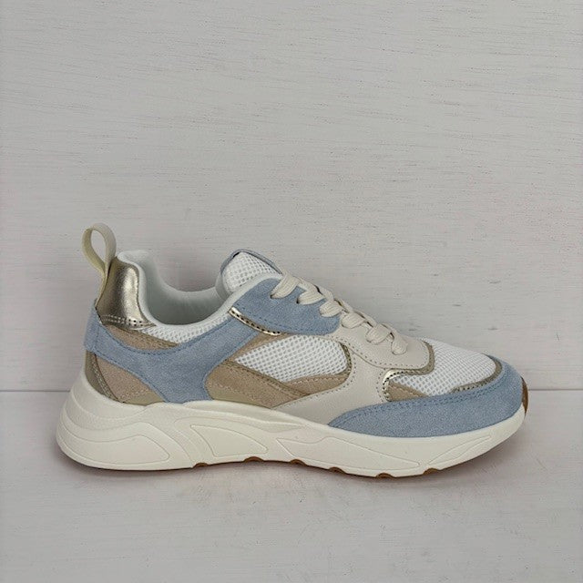 Posh by Poelman sneakers white with blue combination