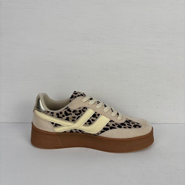 Posh by Poelman sneakers brown animalprint