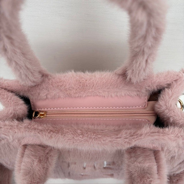 Teddy Tote Bag Roze klein