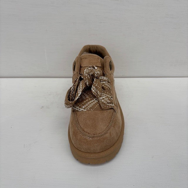 Furry uggie sneakers khaki
