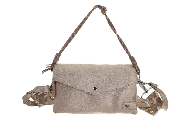 Classic champagne crossbody / schoudertasje Stanfield