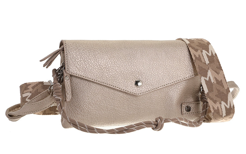 Classic champagne crossbody / schoudertasje Stanfield