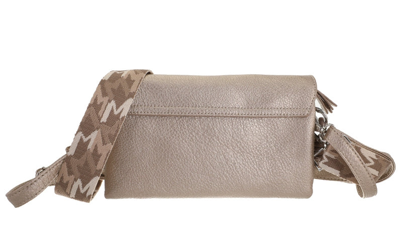Classic champagne crossbody / schoudertasje Stanfield