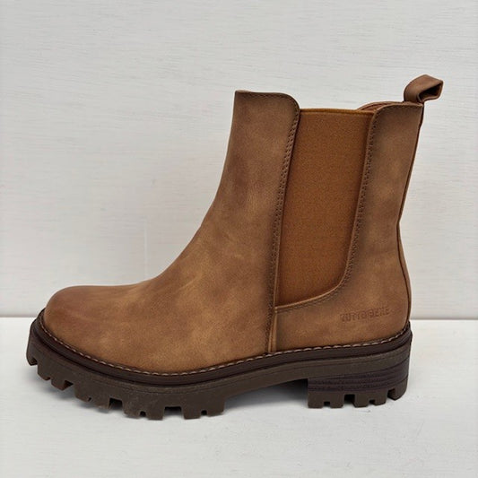 Stoere chelsea boots camel