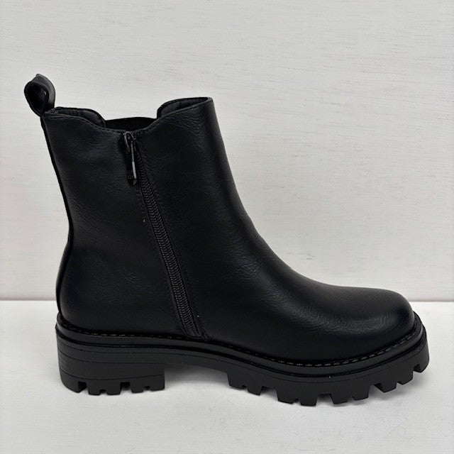 Stoere chelsea boots zwart