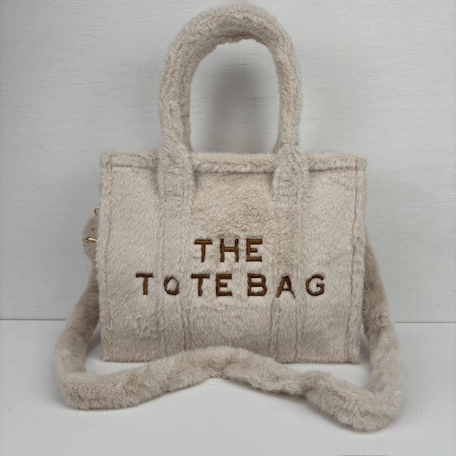Teddy Tote Bag Beige