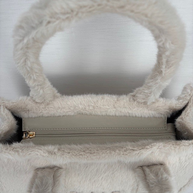 Teddy Tote Bag Beige