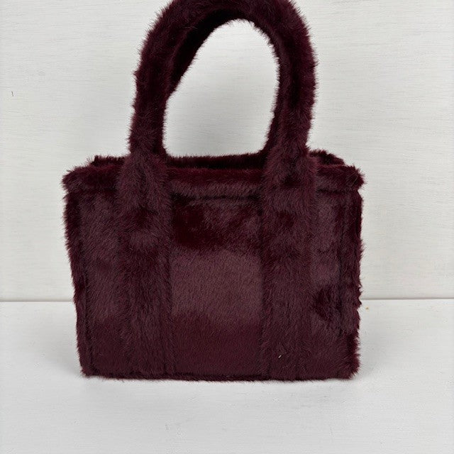 Teddy Tote Bag Wine Red klein