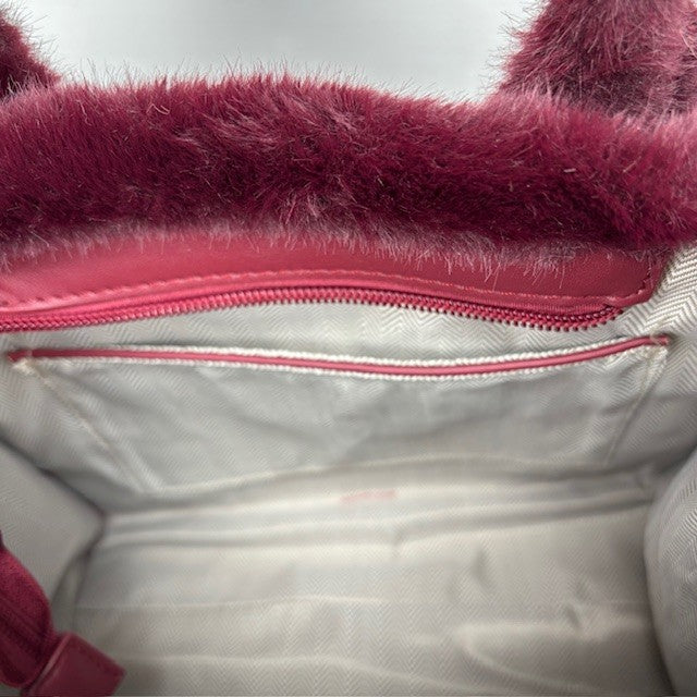 Teddy Tote Bag Wine Red klein