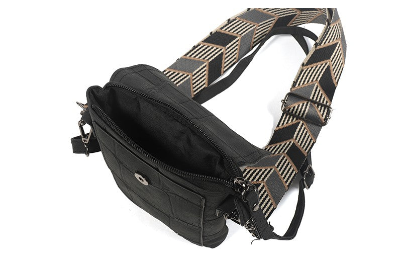 Zwart telefoontasje crossbody Schoorl