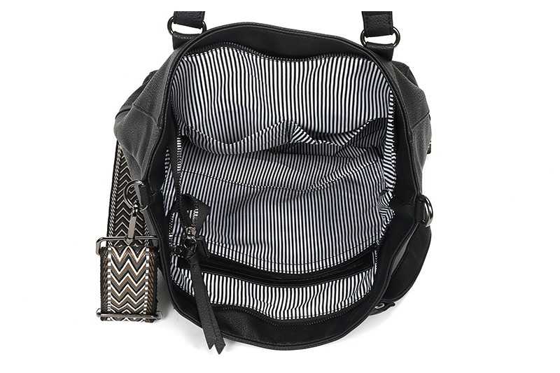 Zwarte schoudertas / shopper Clever