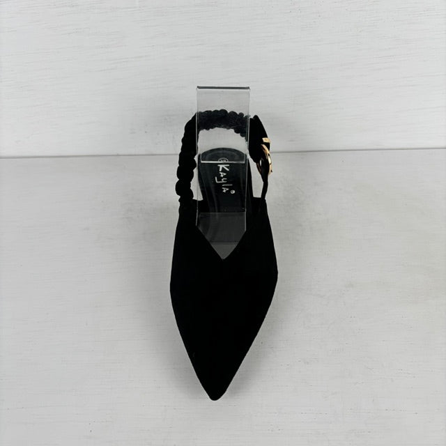 Slingbacks met elastiek zwart