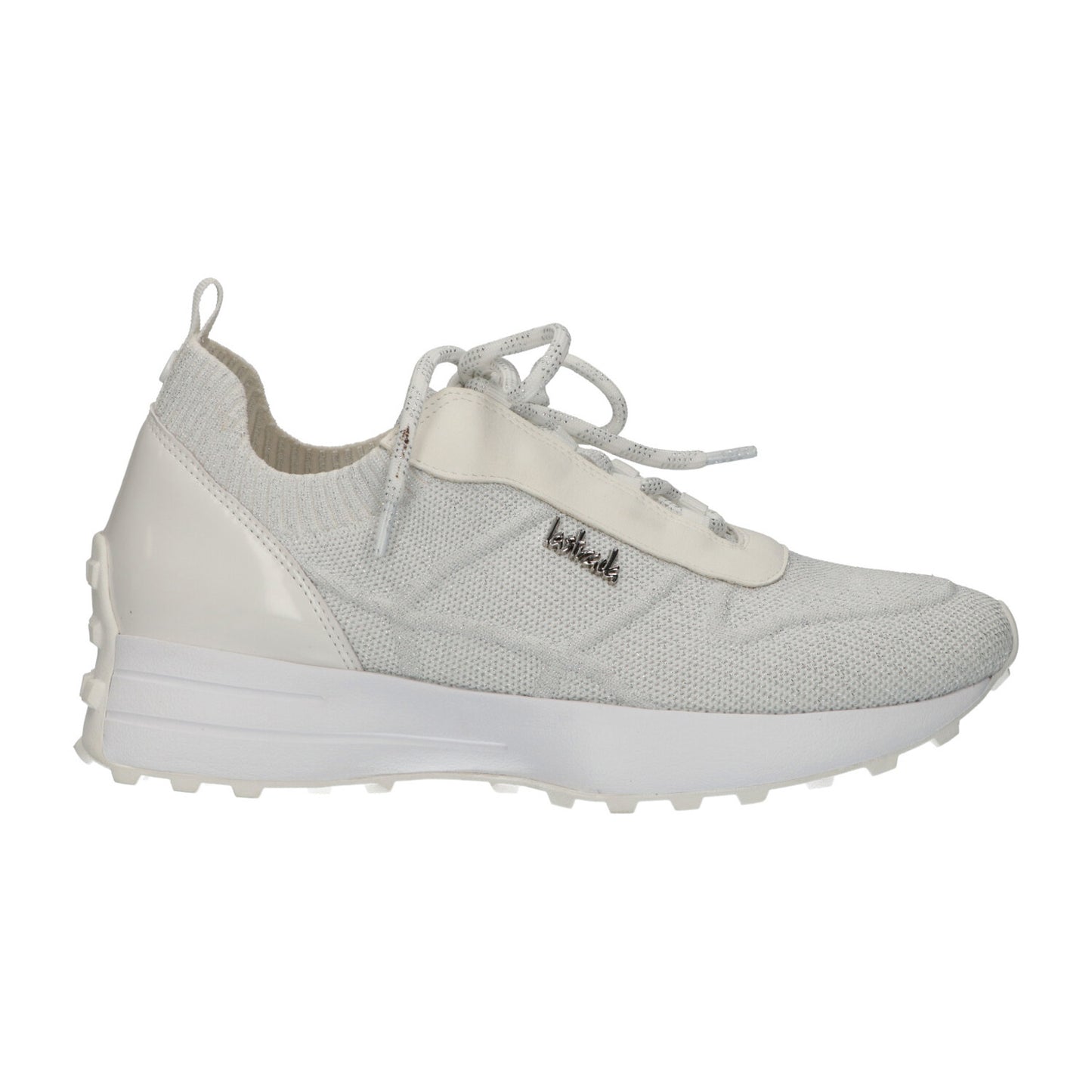 La Strada sneaker white silver knitted 2200043