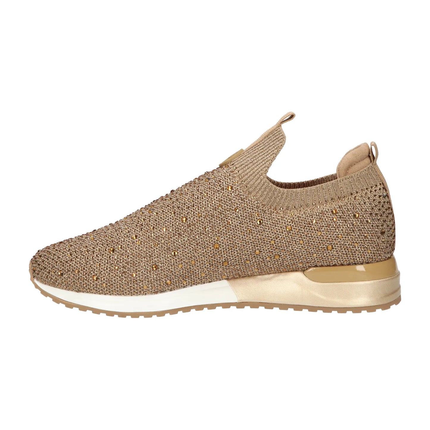 La Strada sneakers gold silver knitted stones 2203583