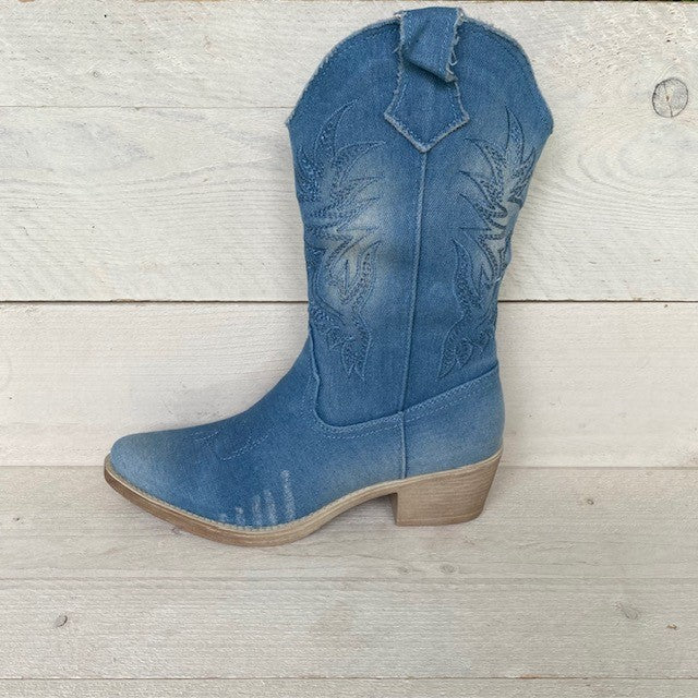 Jeans cowboylaars licht blauw