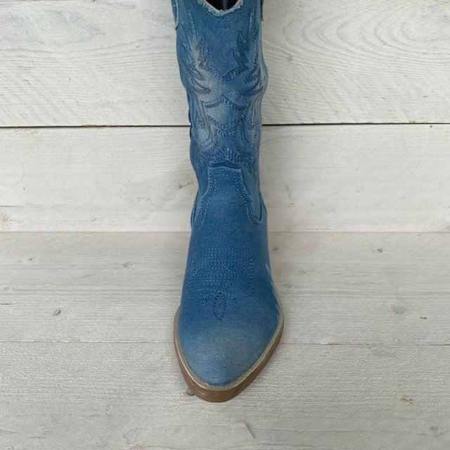 Jeans cowboylaars licht blauw