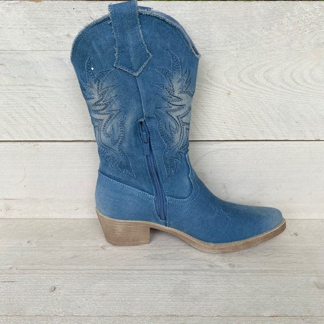 Jeans cowboylaars licht blauw