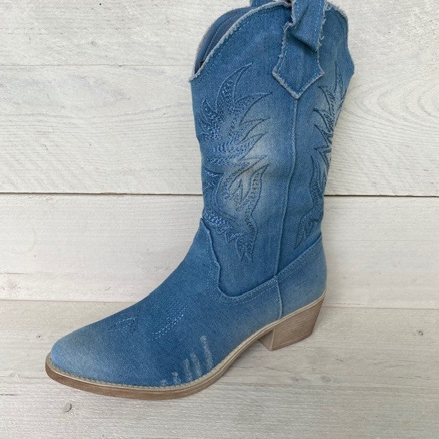 Jeans cowboylaars licht blauw