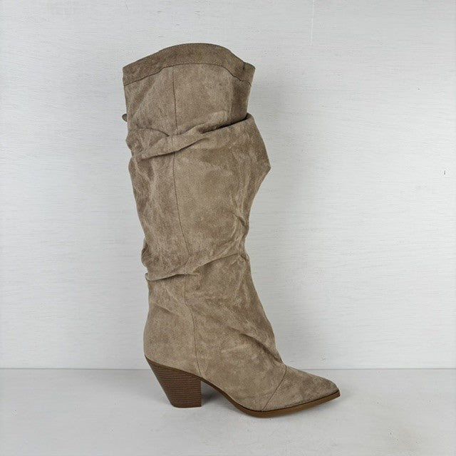 Slouchy laarzen met gespje