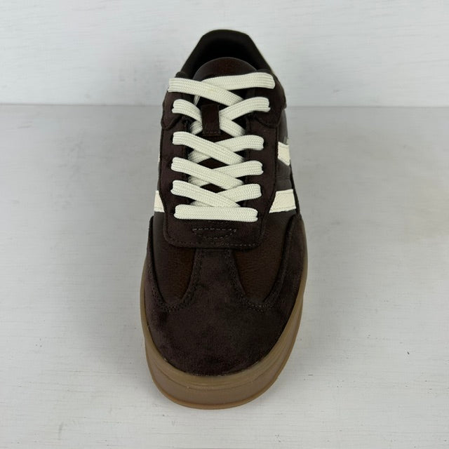 Posh by Poelman retro sneakers donkerbruin