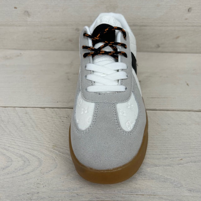 Retro sneakers met gaaf design wit