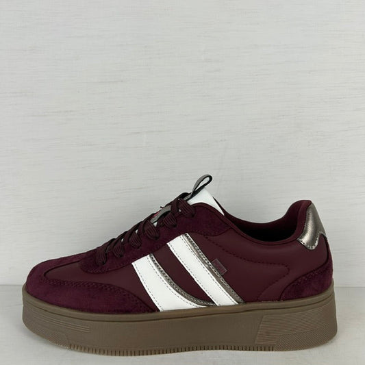 Posh by Poelman retro sneakers dark red