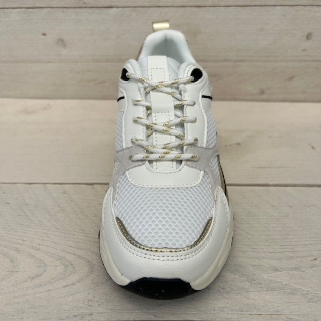 Posh by Poelman sneakers white with gold combination