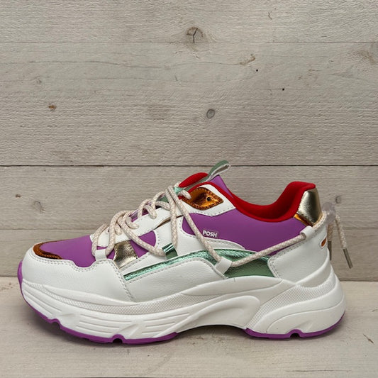 Posh by Poelman sneakers white orchid green