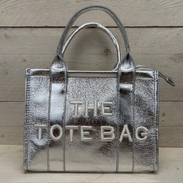 The tote bag klein zilver
