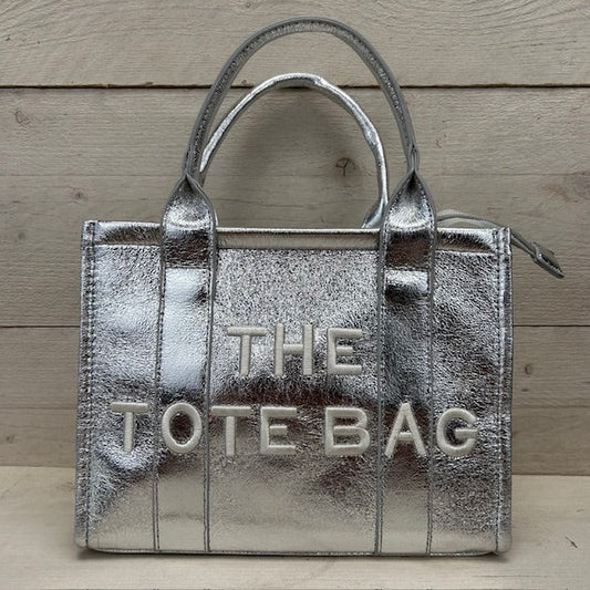 The tote bag klein zilver
