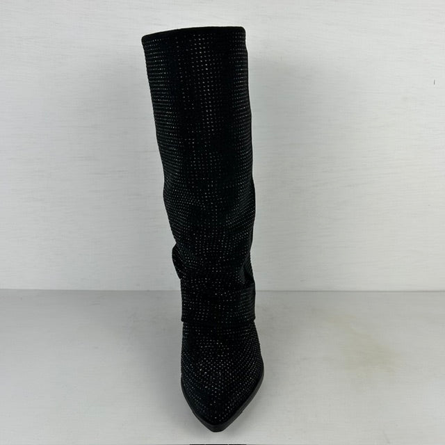 Posh by Poelman laarzen met glitters zwart