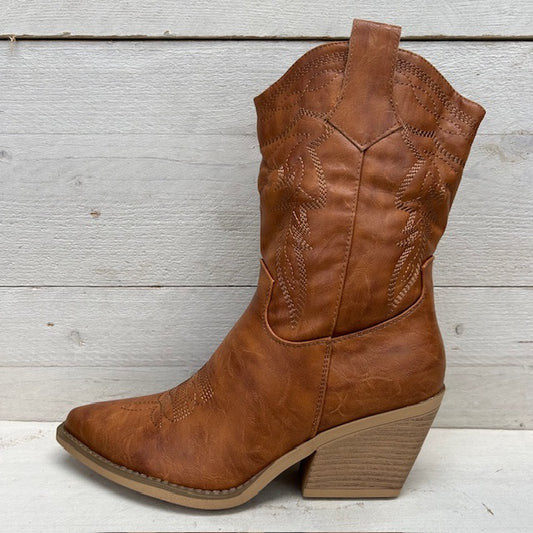 Stoere cowboylaarzen camel