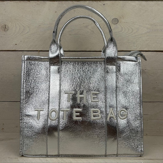The tote bag zilver