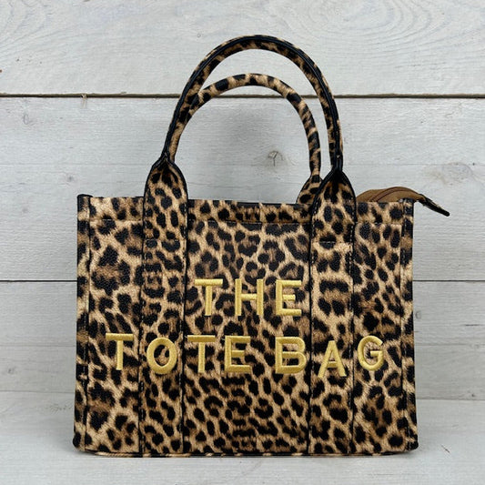 The tote bag klein panter bruin