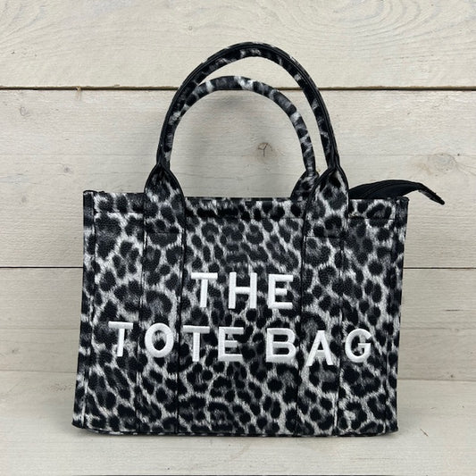 The tote bag klein panter grijs