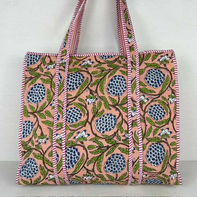 Zomerse shopper bloem roze