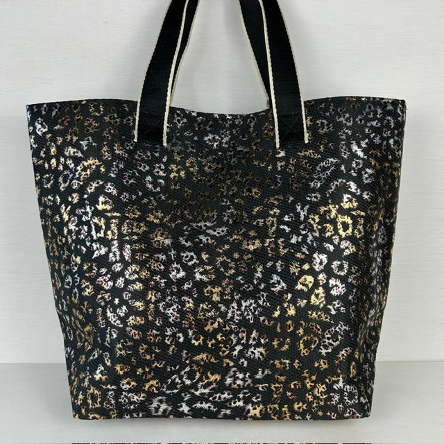 Panter shopper zwart goud
